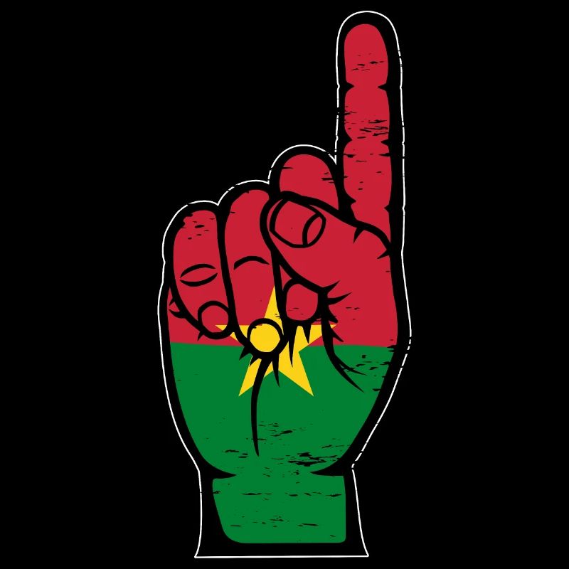 Drapeau du Burkina Faso numéro 1 utilisé