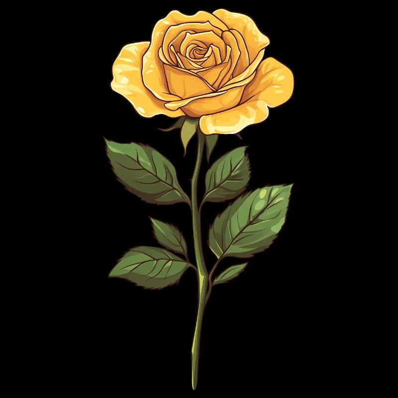 Gelbe Rose Blume