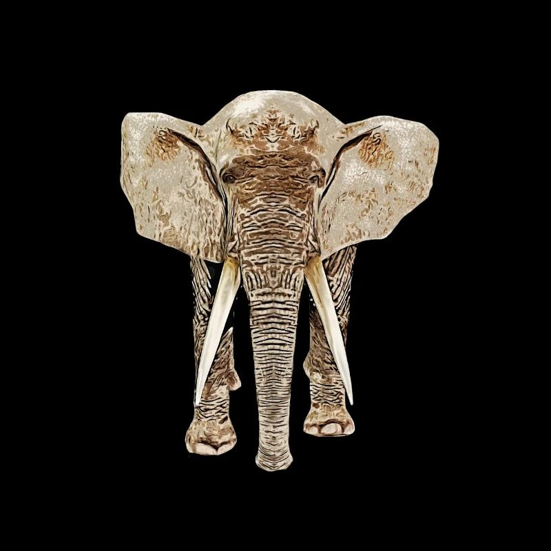 Elephant from the front