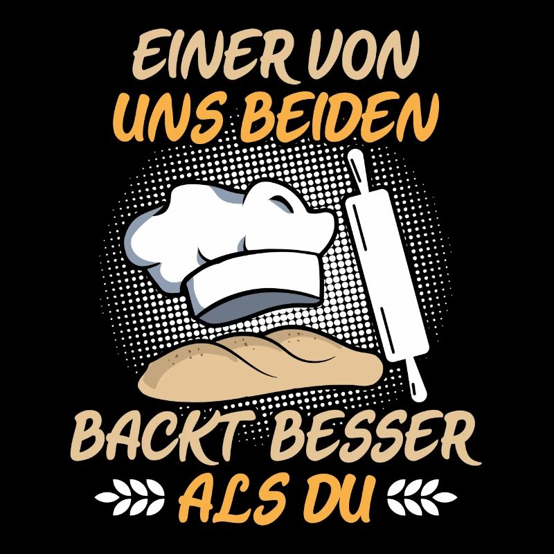 Einer von uns beiden Bäcker Brot backen