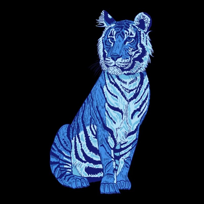 Tiger blau