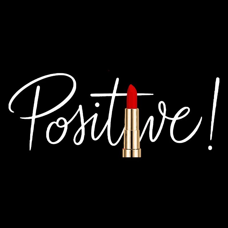 Positives Lippenstift-minimalistisches Schic-Design