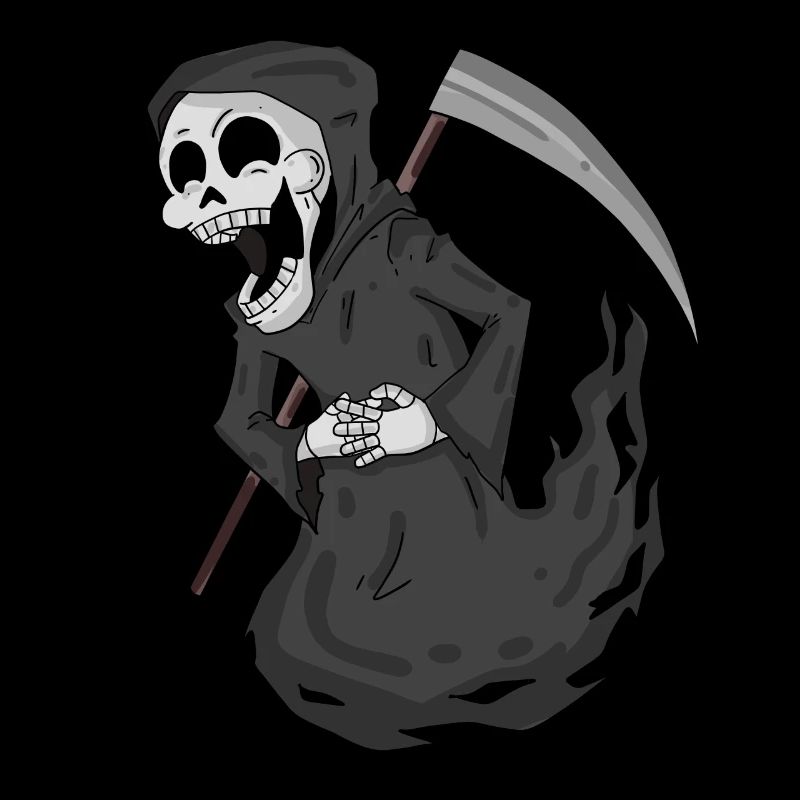 Grim Reaper rit drôle
