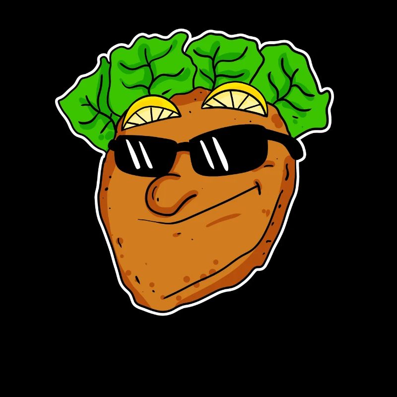 Cooles Schnitzel mit Sonnenbrille