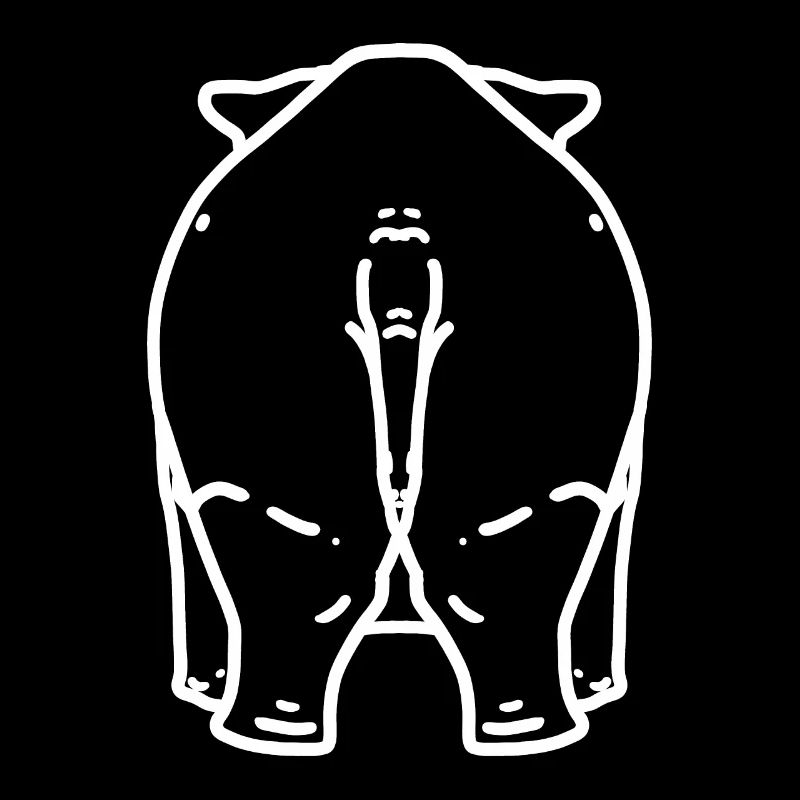 Fesses de rhinocéros