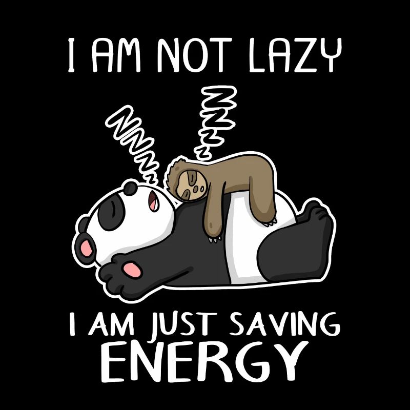Funny sloth panda saying funny gift