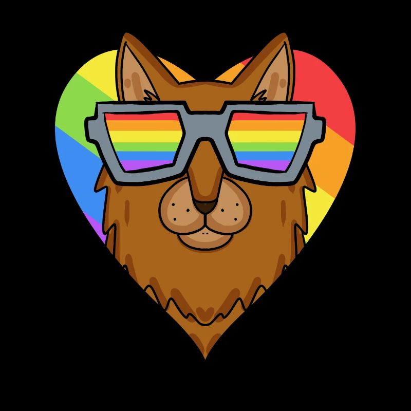 LGBT Katze Somali Regenbogen