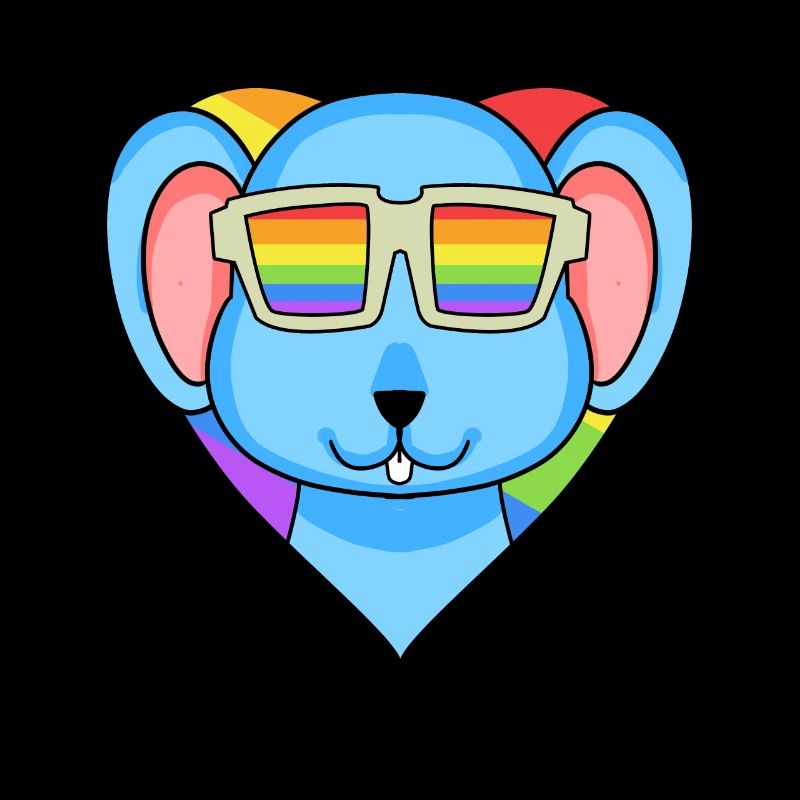 LGBT Tier Maus Regenbogen