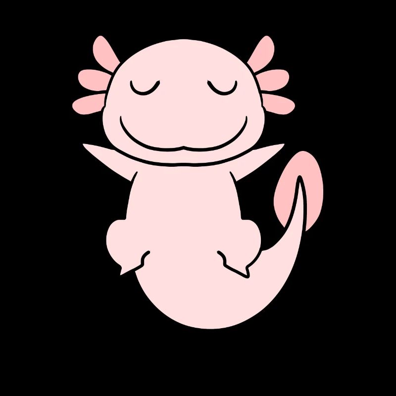 Süßes Axolotl Rosa