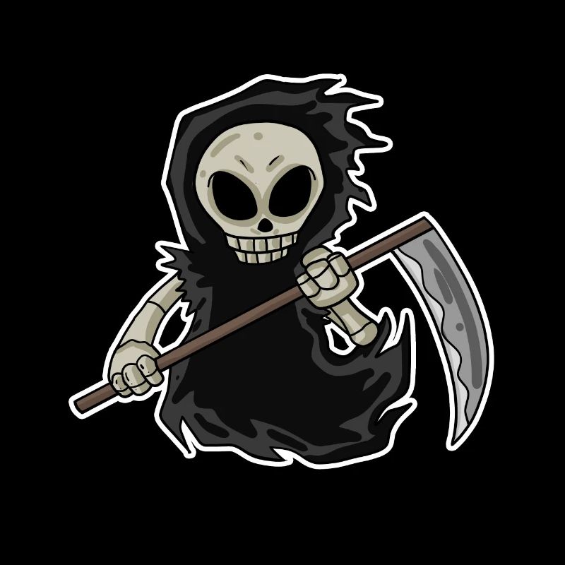 Sensenmann mit Sense