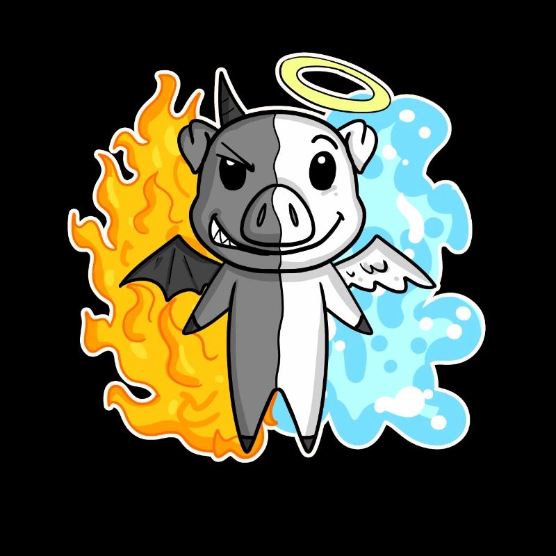 Cochon - Ange et Diable