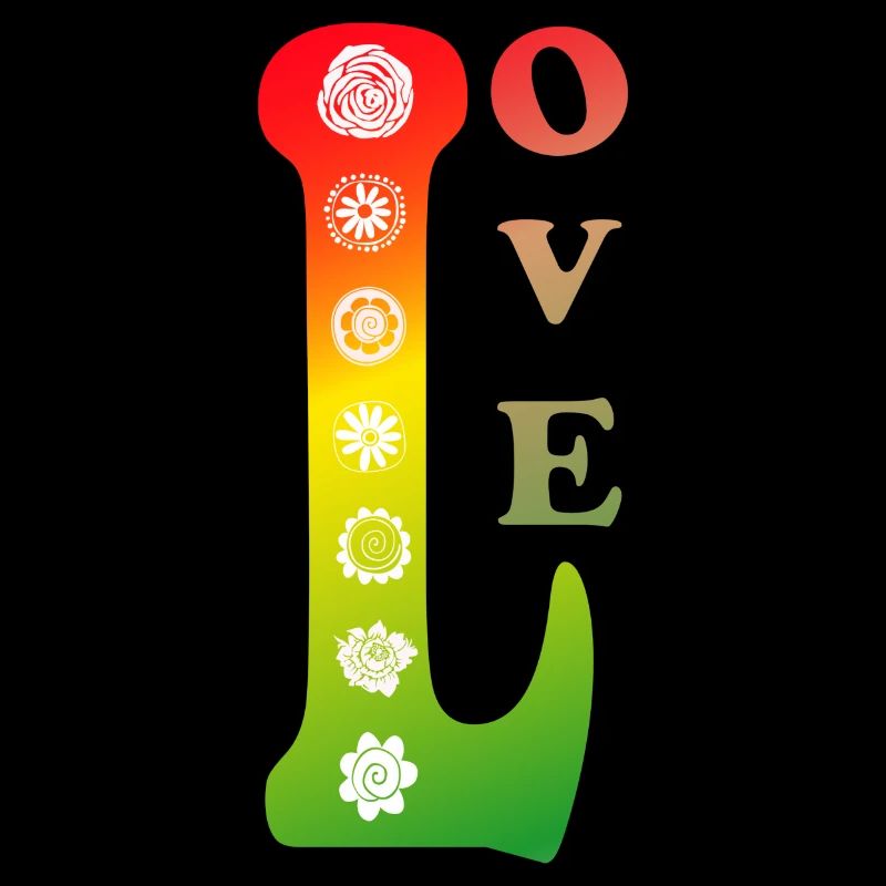 Love Flower Power 70th Retro