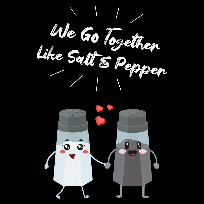 Salt and pepper shaker pair gift for chefs