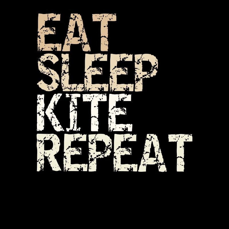 Eat Sleep Kite Repeat Kiteboard Kitesurf surfer