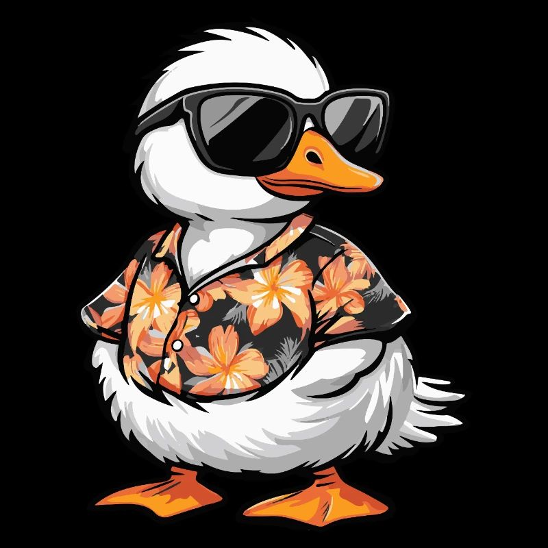 Gans Comic Urlaub