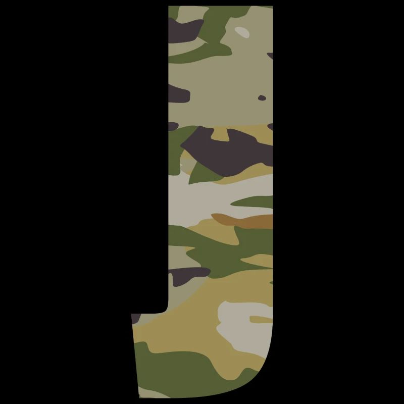 Lettre de camouflage J