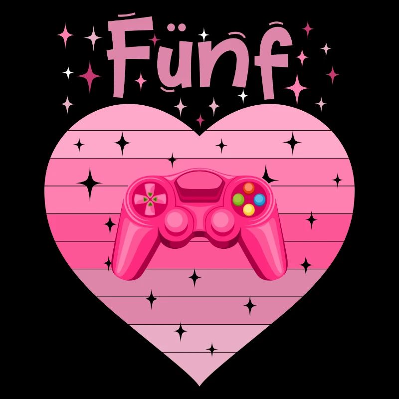 Mädchen Tochter 5. Geburstag Gaming Controller