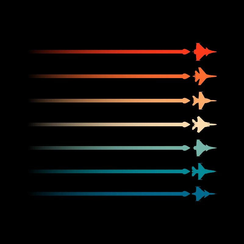Airplane jet fighter pilot vintage squadron flight