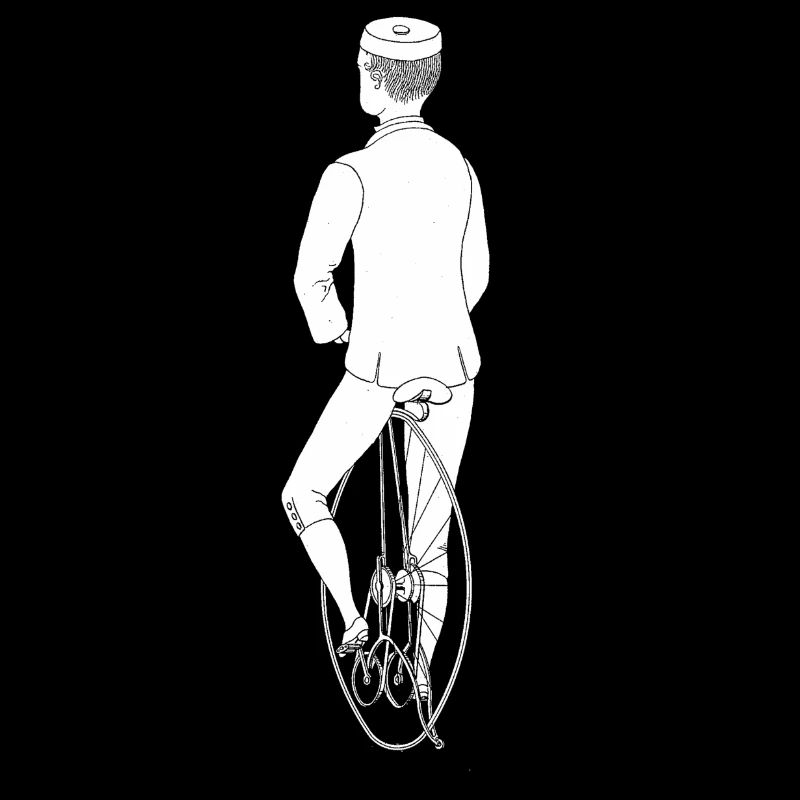 Vintage monocycle Old School Design