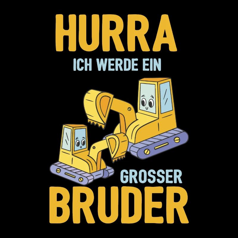 Werdender Bruder Geschenk Ich werde Bruder Bagger
