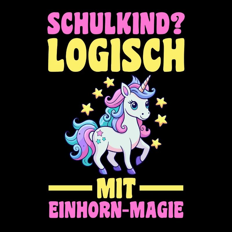 Kita Abgänger Einschulung Einhorn Schulkind