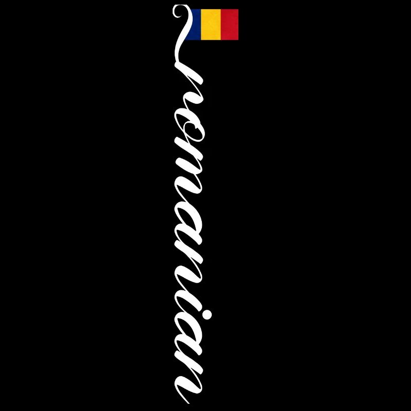 Drapeau de la Roumanie Lignes Silhouette Roumanie