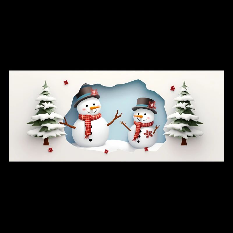 2 small snowmen