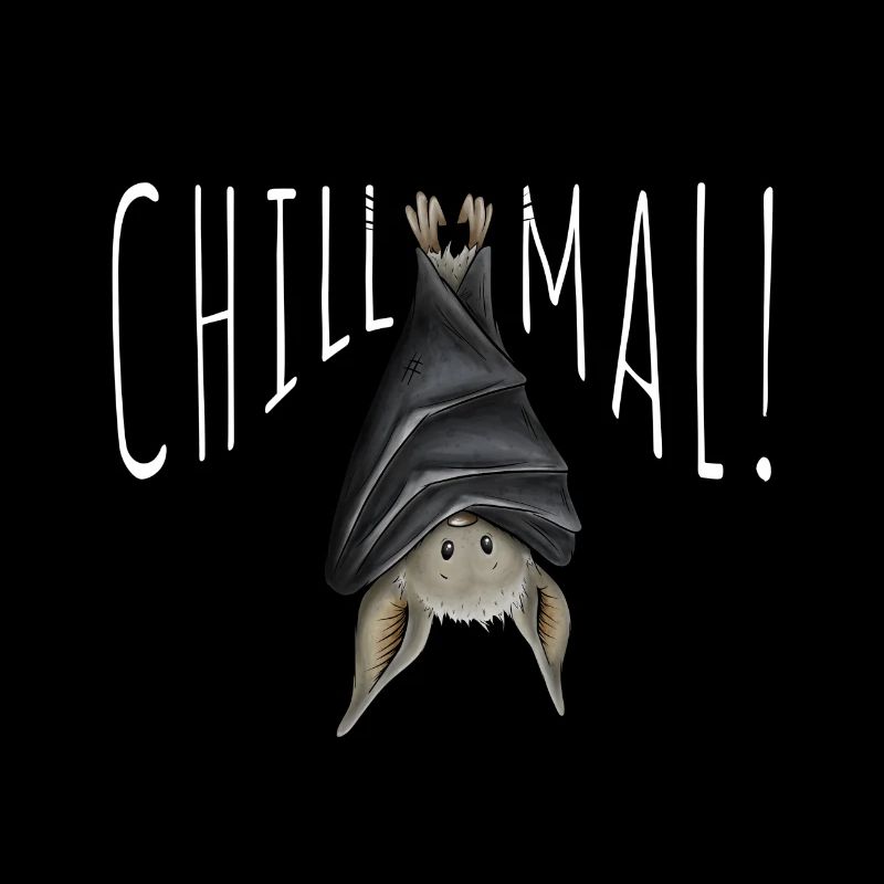 Chill Mal gemütlich rumhängende Fledermaus
