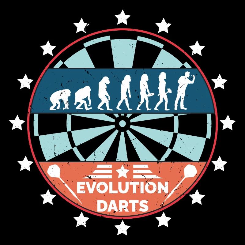 Evolution Darts Dartspieler Dartboard Dartpfeil
