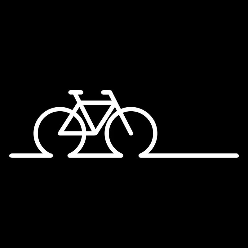 Dessin au trait de vélo. Courses de vélos électriques et vélos VTT.