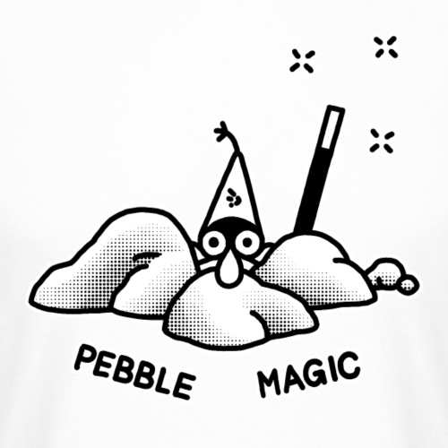 WIZARDS pebble magic bw - Männer Urban Longshirt