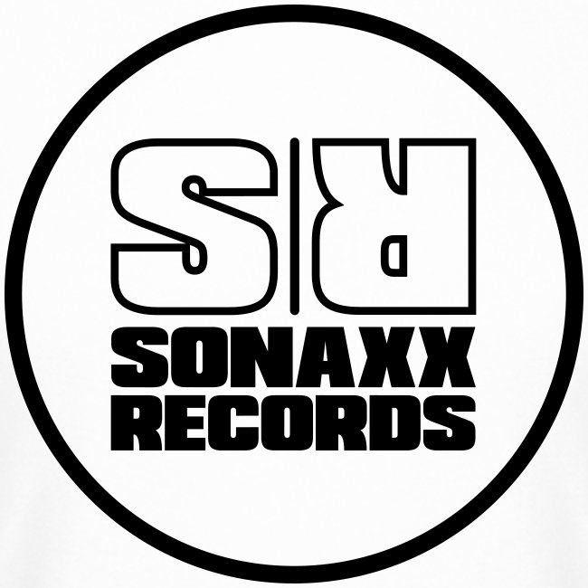 Sonaxx Records Logo sort (rund)