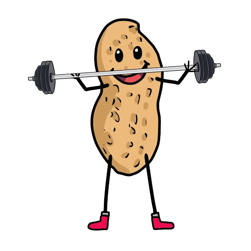 Peanut Peanuts Bodybuilder Sport