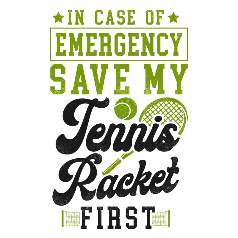 Funny Tennis Player Racket In Case