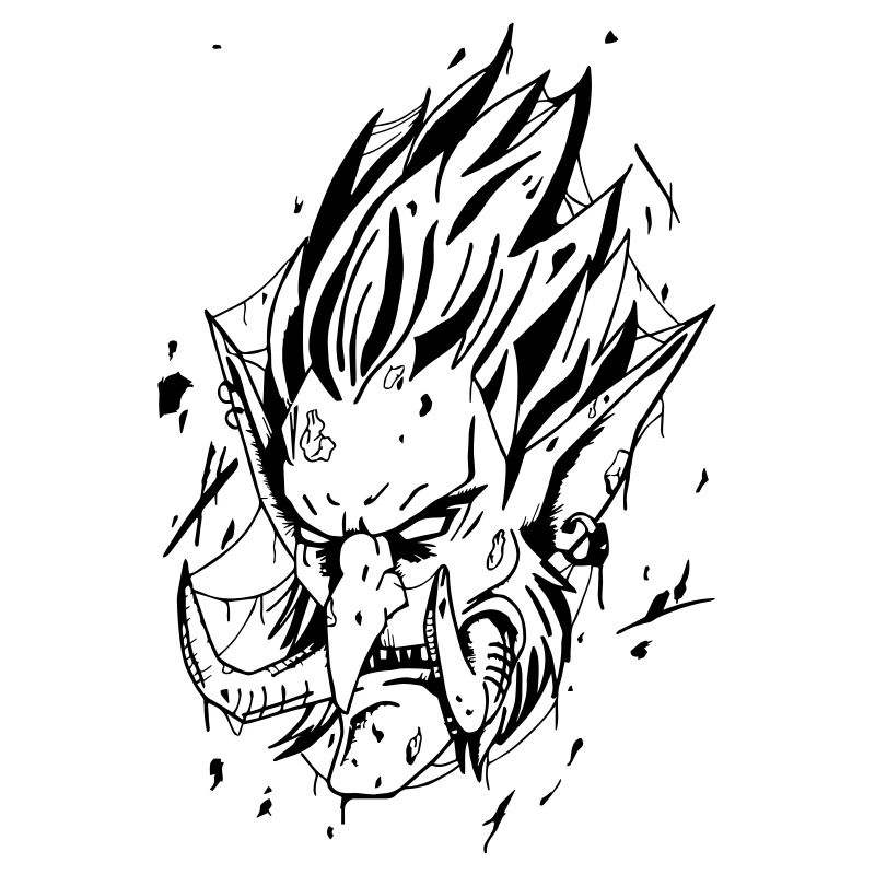 Troll-Stil Tattoo