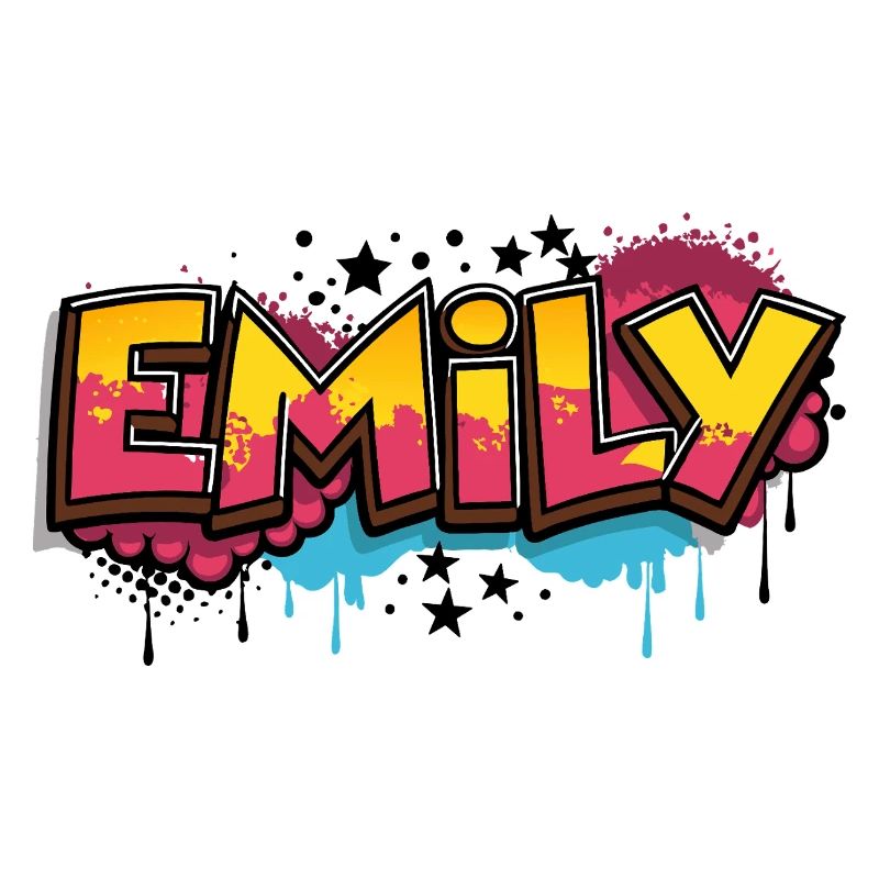 Emily Graffiti Cool Nom Prénom