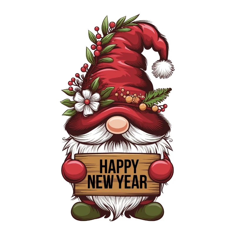 Gnome Nain Bonne Année