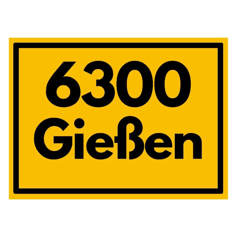 OLD POSTCODE ZIP CODE RETRO 6300 GIESSEN
