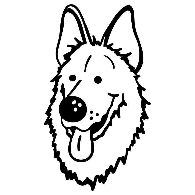 Lustiger Deutscher Schäferhund