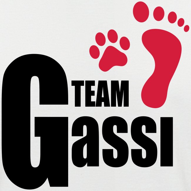 Team Gassi - Männer Baseball-T-Shirt