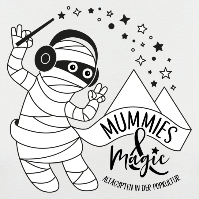 Logo Mummies and Magic schwarz auf weiß