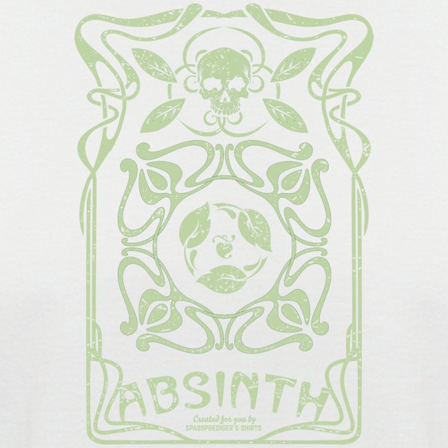 Absinth T Shirt La Fée Verte Art Nouveau Shabby