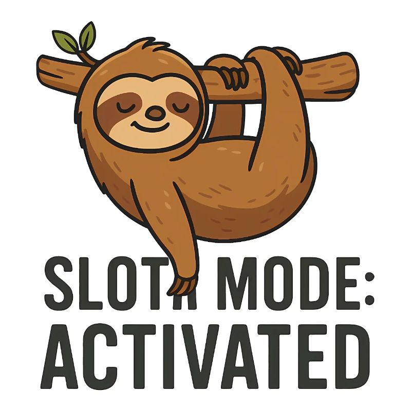 Sloth Mode: Activated - Funny Sloth Saying
