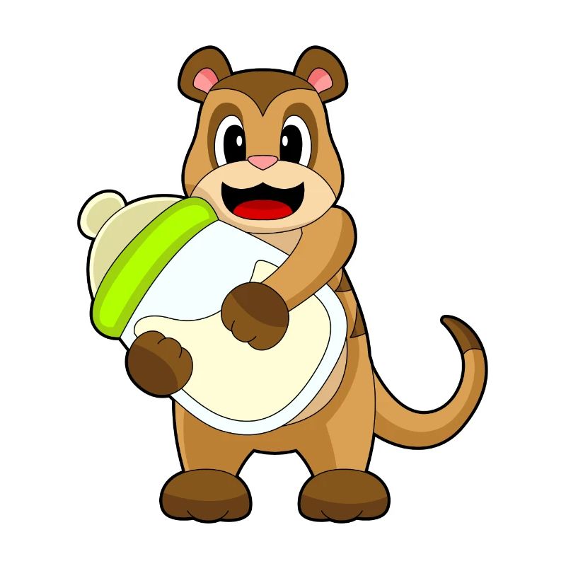 Suricate biberon de lait pour bébé
