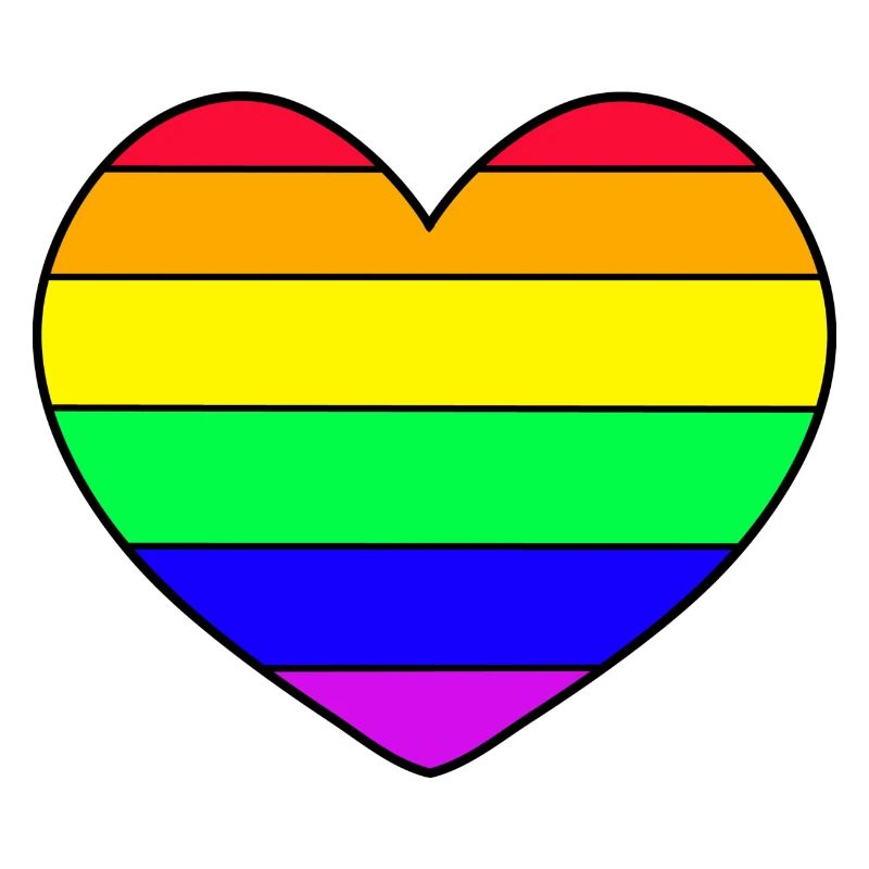 Regenbogen Herz