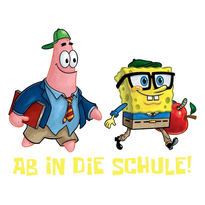 Spongebob Schwammkopf Mit Patrick Ab In Die Schule