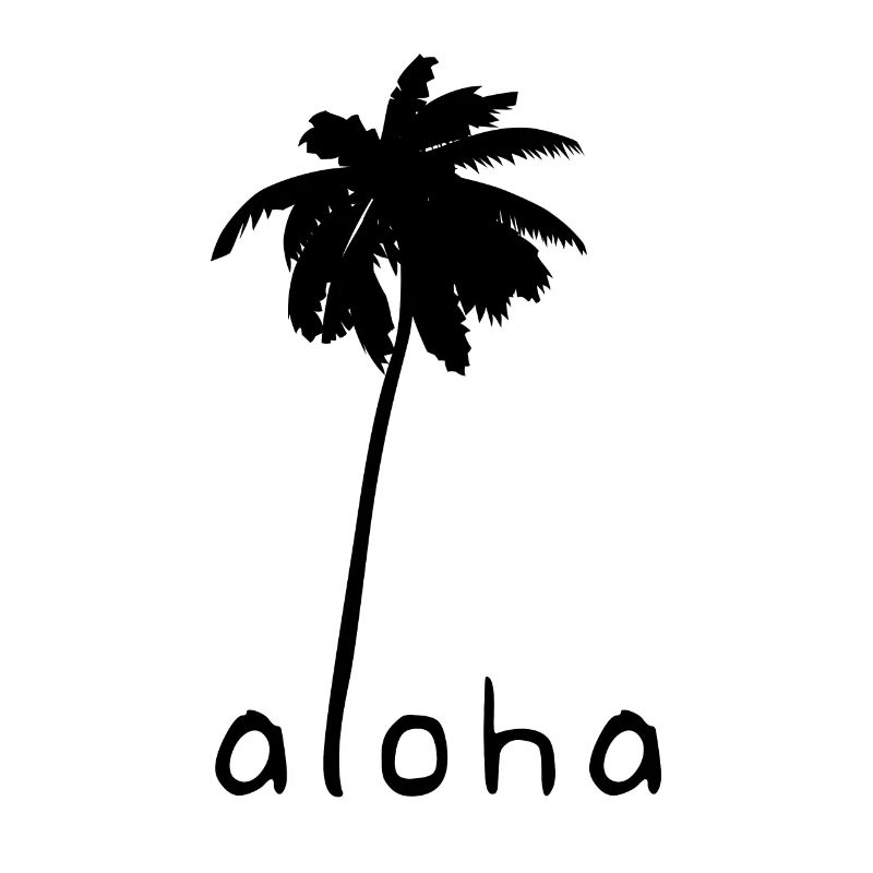 Aloha palm tree Hawaii