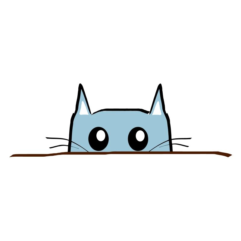 Katze Comic Tisch