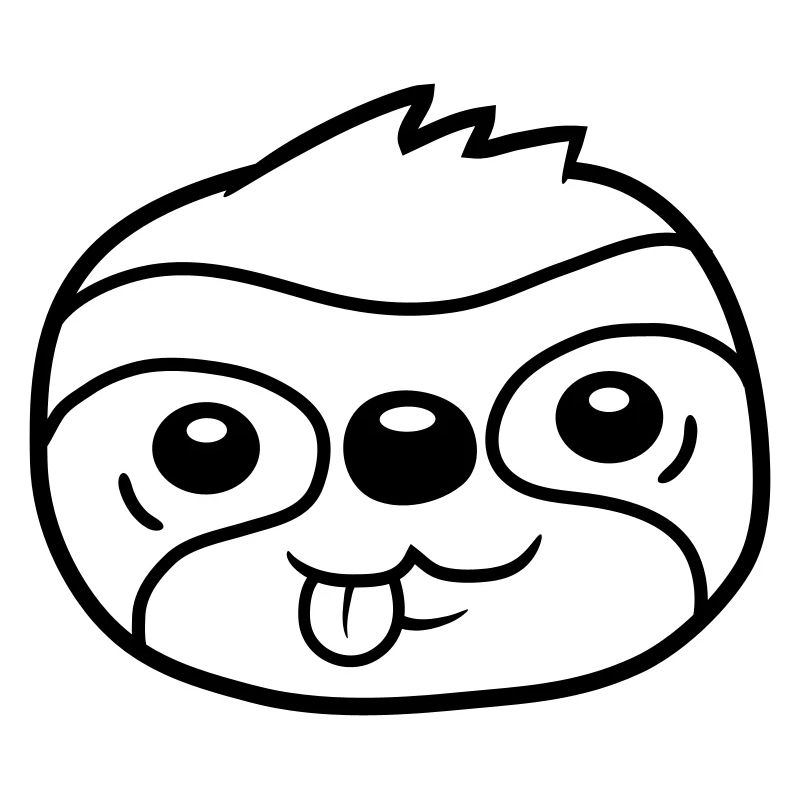Head sloth comic chill