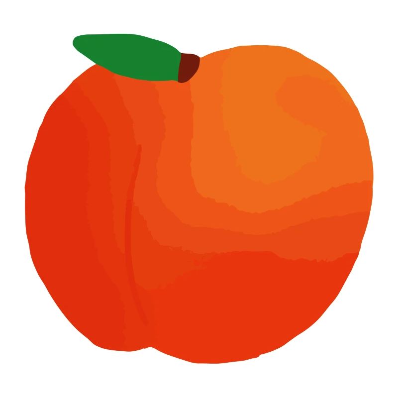 Pfirsich Illustration Geschenkidee